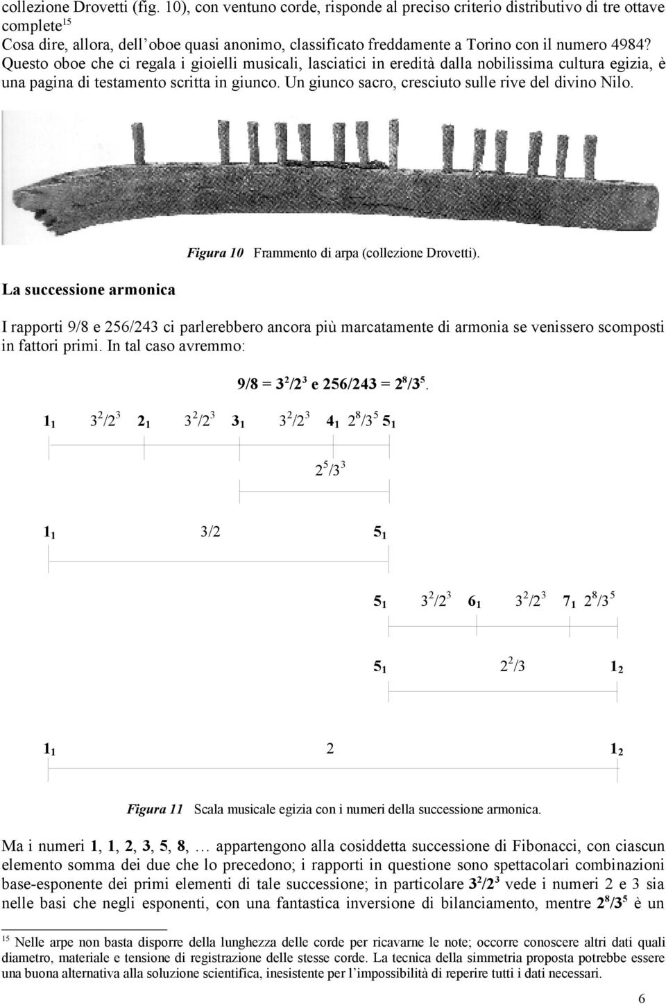 Questo oboe che ci regala i gioielli musicali, lasciatici in eredità dalla nobilissima cultura egizia, è una pagina di testamento scritta in giunco.