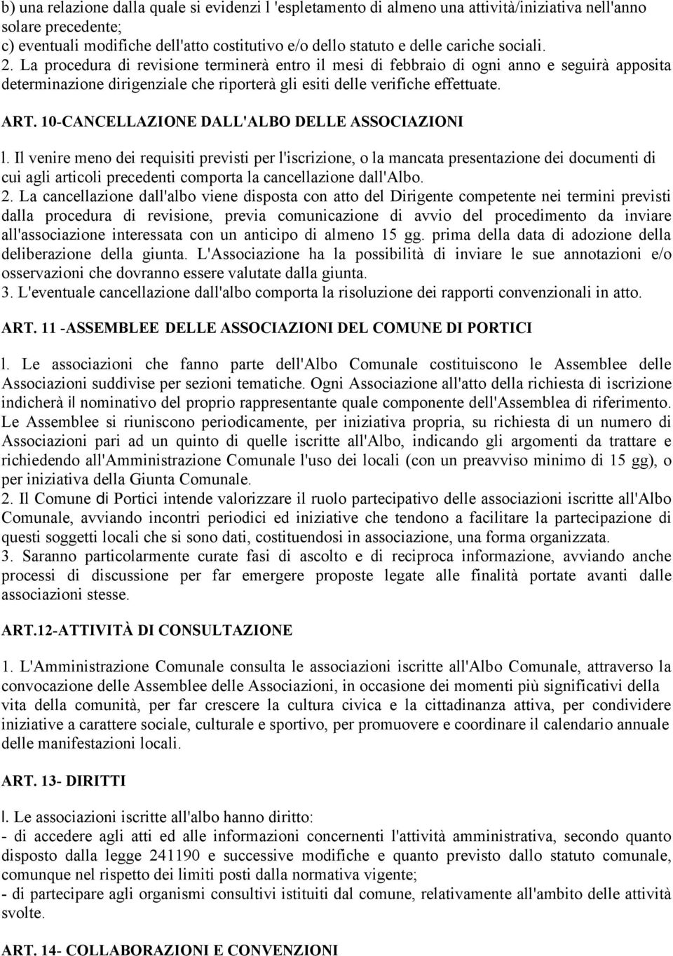 10-CANCELLAZIONE DALL'ALBO DELLE ASSOCIAZIONI l.