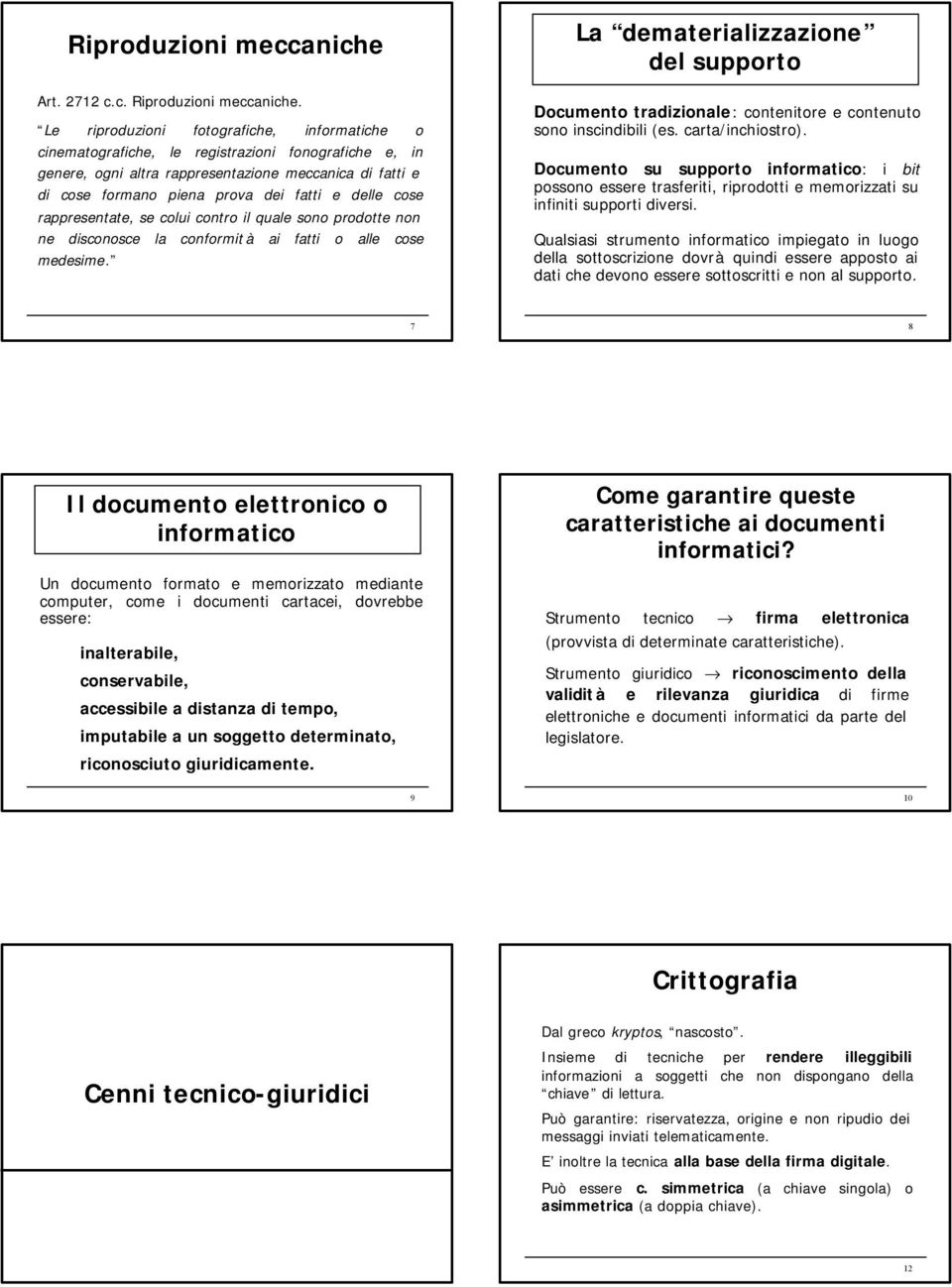 delle cose rappresentate, se colui contro il quale sono prodotte non ne disconosce la conformit à ai fatti o alle cose medesime.