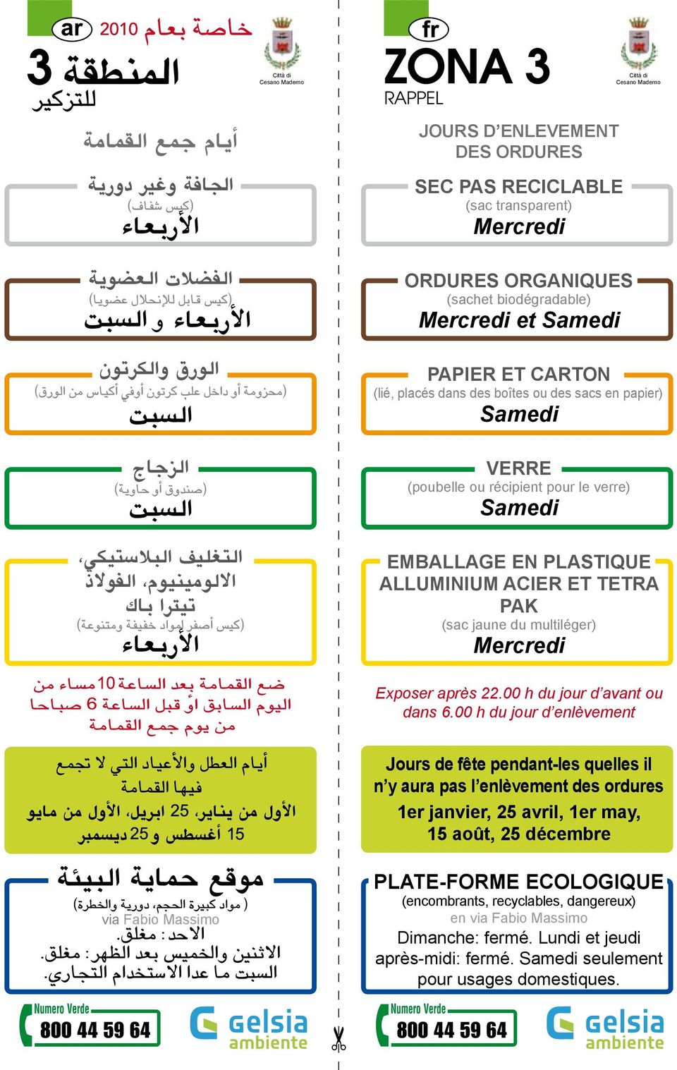 Mercredi Exposer après 22.00 h du jour d avant ou dans 6.