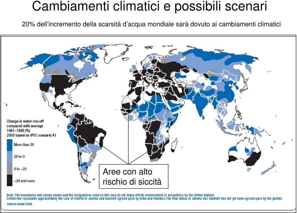 scarsità d acqua mondiale sarà dovuto ai