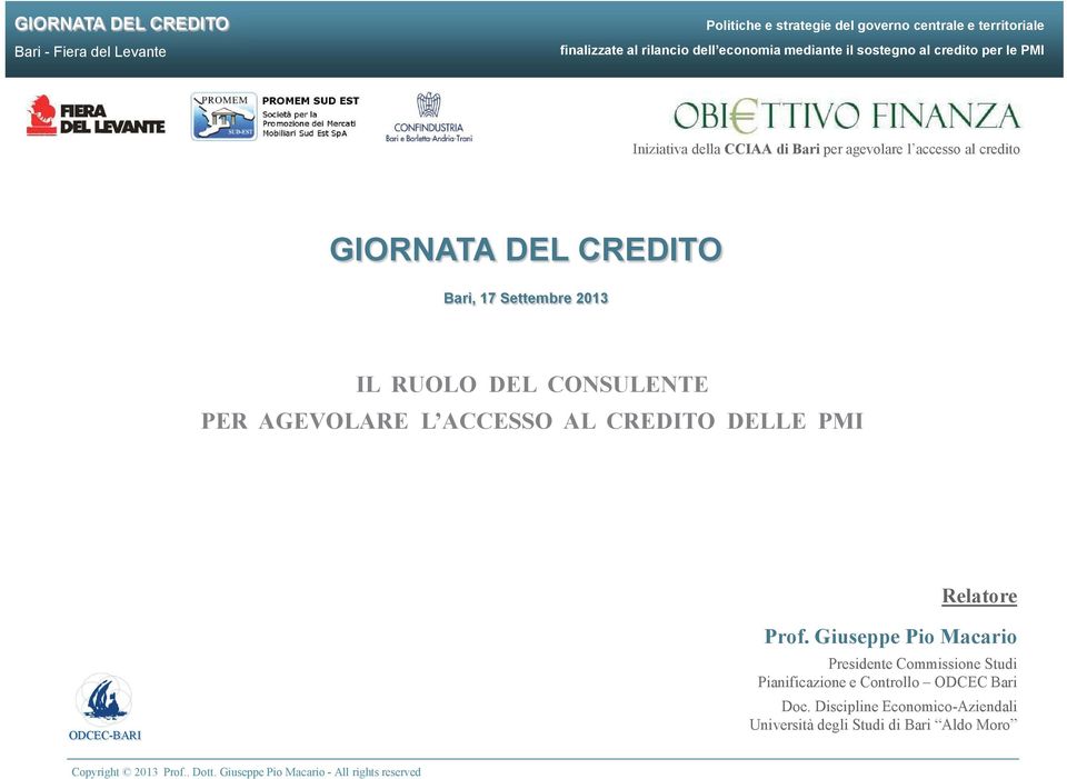 PMI Relatore Prof.