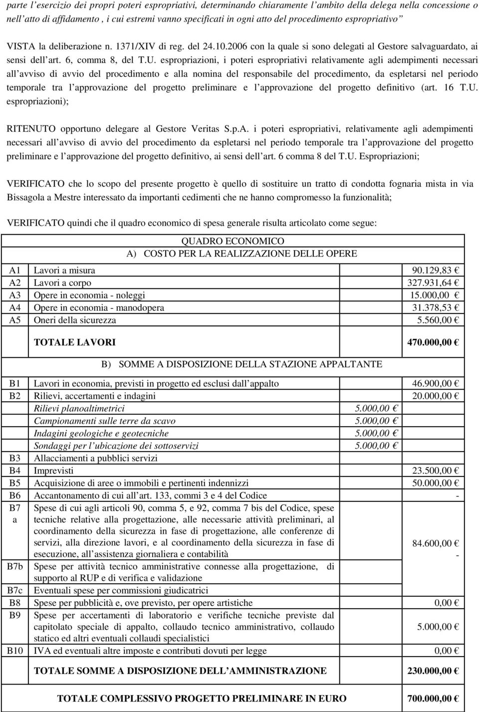 espropriazioni, i poteri espropriativi relativamente agli adempimenti necessari all avviso di avvio del procedimento e alla nomina del responsabile del procedimento, da espletarsi nel periodo