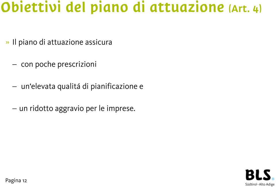 prescrizioni un elevata qualitá di