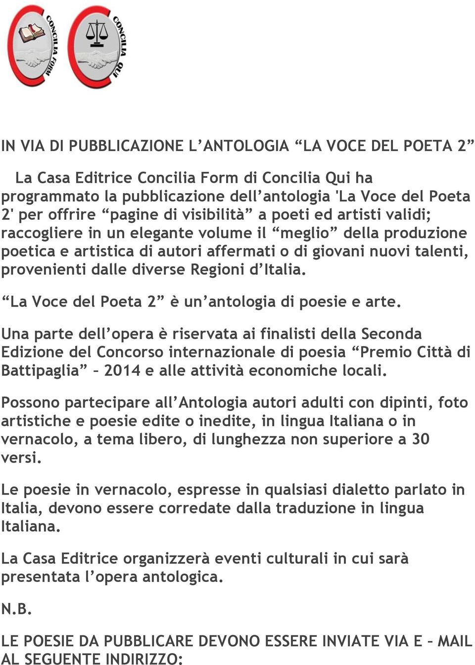Regioni d Italia. La Voce del Poeta 2 è un antologia di poesie e arte.