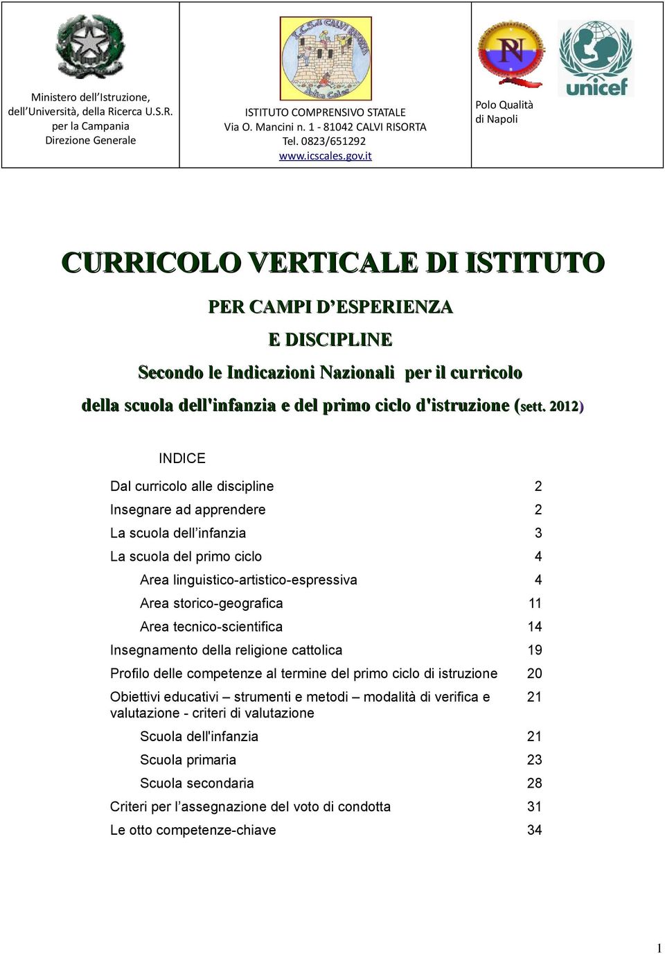 d'istruzione (sett.( 2012 sett.