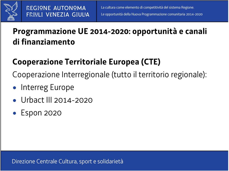 (tutto il territorio regionale):