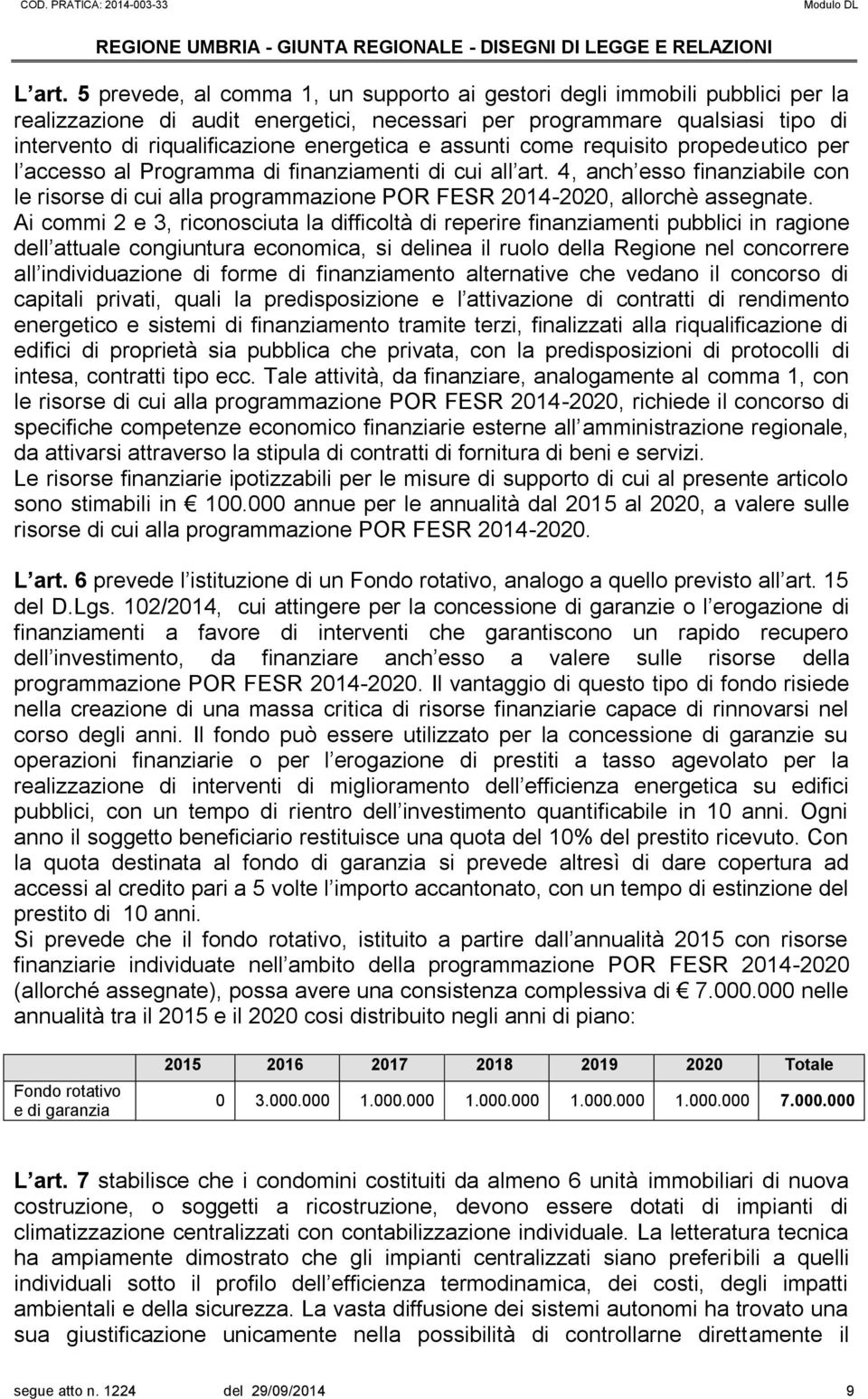 assunti come requisito propedeutico per l accesso al Programma di finanziamenti di cui all art.