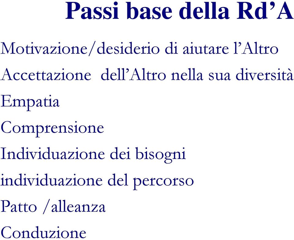 diversità Empatia Comprensione Individuazione dei