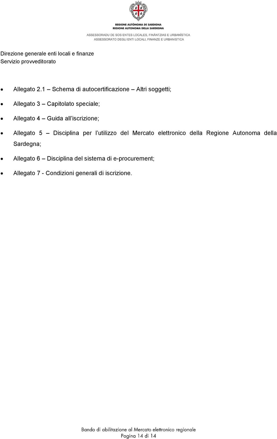 Allegato 4 Guida all iscrizione; Allegato 5 Disciplina per l utilizzo del