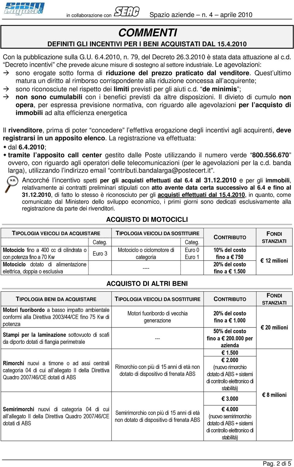 Quest ultimo matura un diritto al rimborso corrispondente alla riduzione concessa all acquirente; sono riconosciute nel rispetto dei limiti previsti per gli aiuti c.d. de minimis ; non sono cumulabili con i benefici previsti da altre disposizioni.