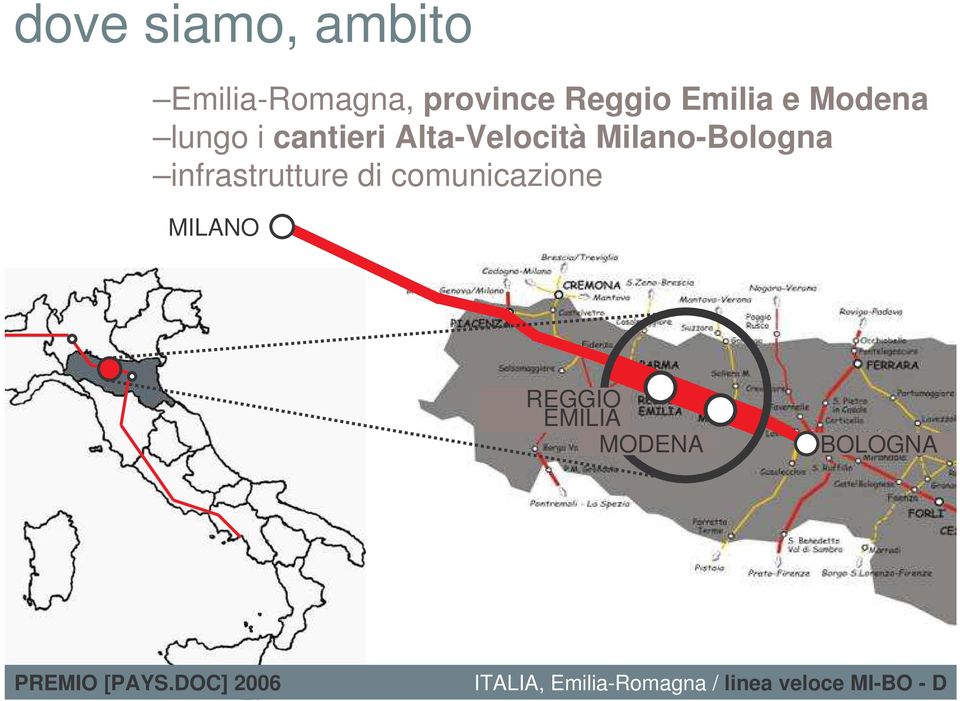 Alta-Velocità Milano-Bologna infrastrutture