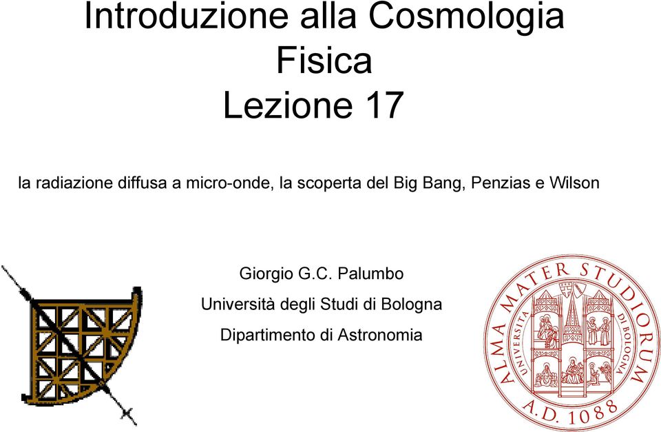 Big Bang, Penzias e Wilson Giorgio G.C.