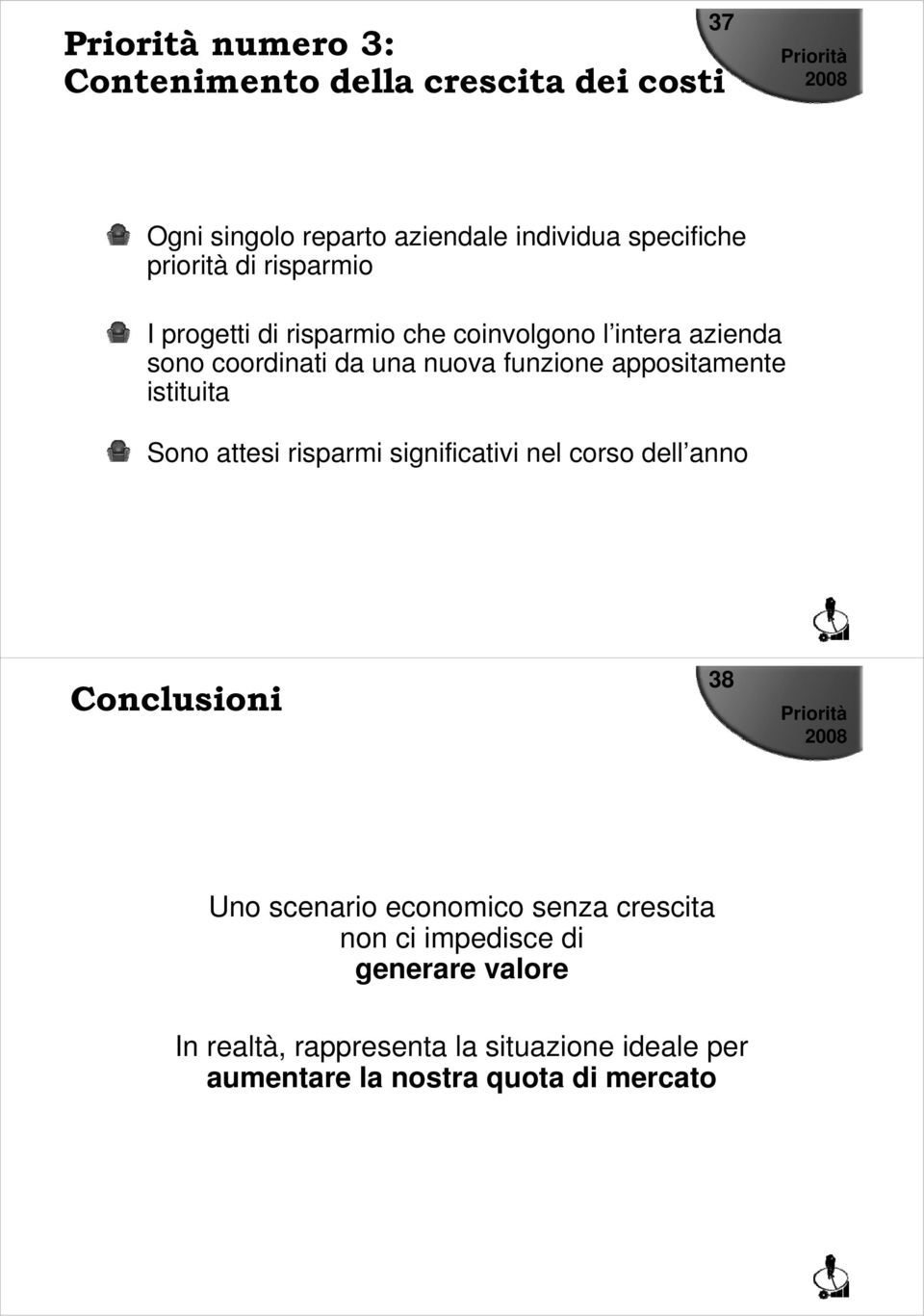 appositamente istituita Sono attesi risparmi significativi nel corso dell anno Conclusioni 38 Uno scenario economico