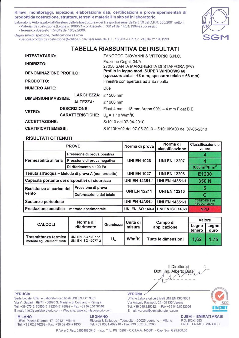 381 94 del 14l01/1 994 e successivi; -Terreni