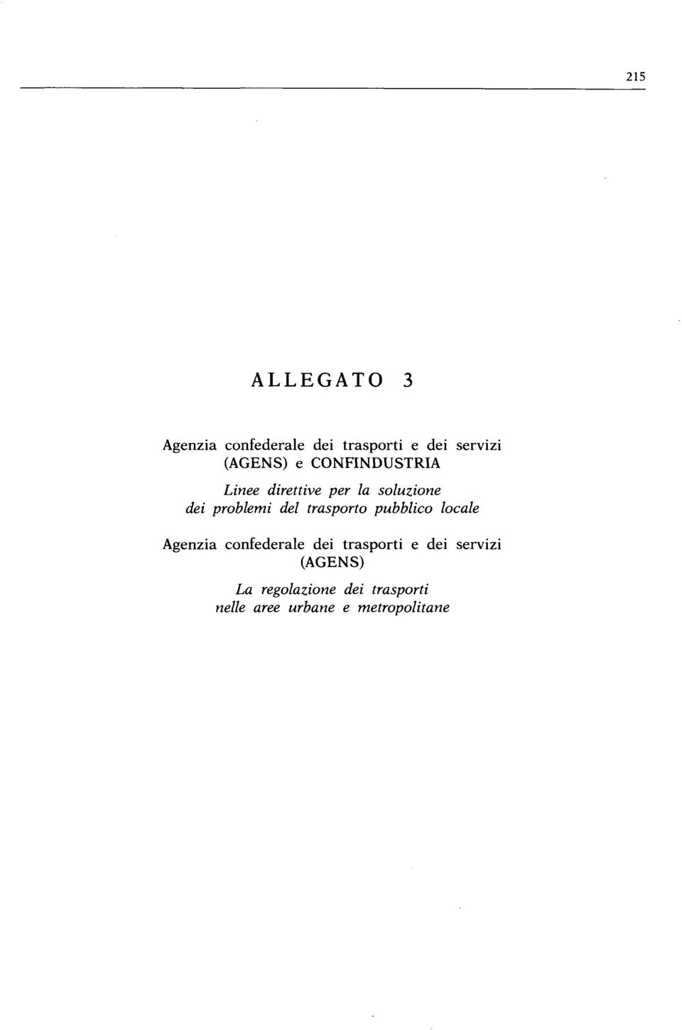 trasporto pubblico locale Agenzia confederale dei trasporti e dei