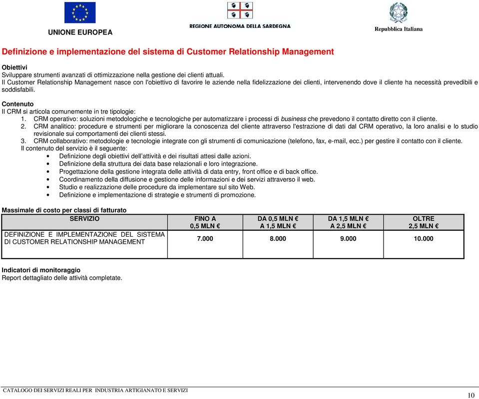 Il CRM si articola comunemente in tre tipologie: 1. CRM operativo: soluzioni metodologiche e tecnologiche per automatizzare i processi di business che prevedono il contatto diretto con il cliente. 2.