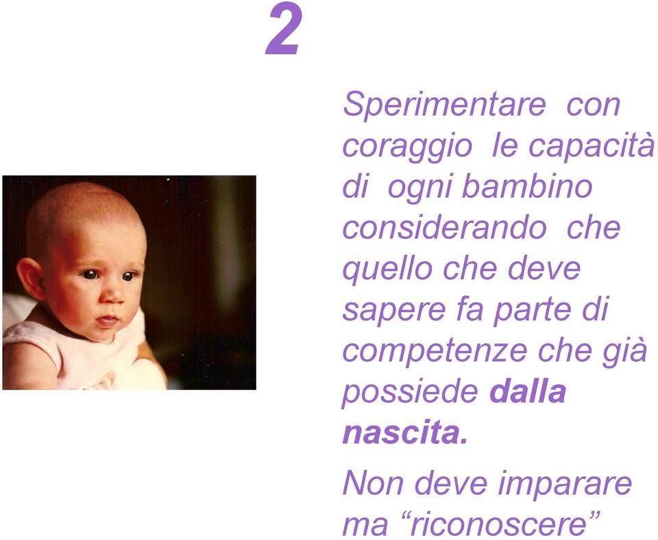 sapere fa parte di competenze che già