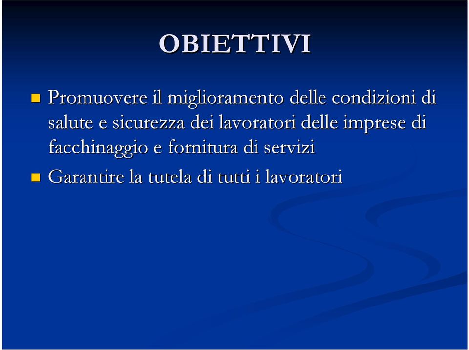 lavoratori delle imprese di facchinaggio e