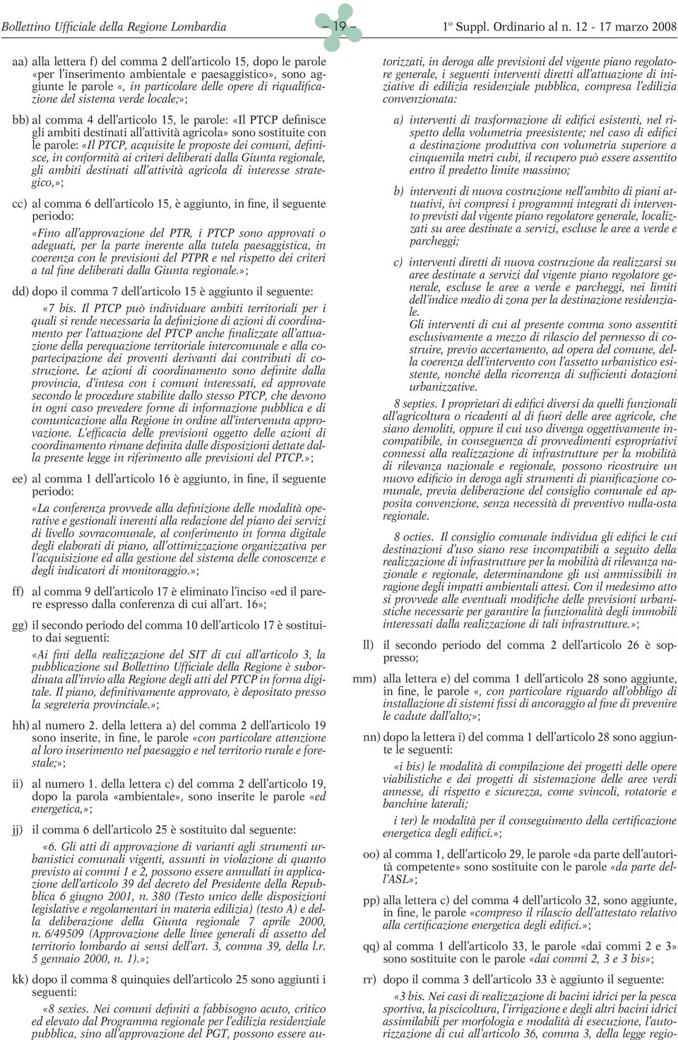 le parole: «Il PTCP, acquisite le proposte dei comuni, definisce, in conformità ai criteri deliberati dalla Giunta regionale, gli ambiti destinati all attività agricola di interesse strategico,»; cc)