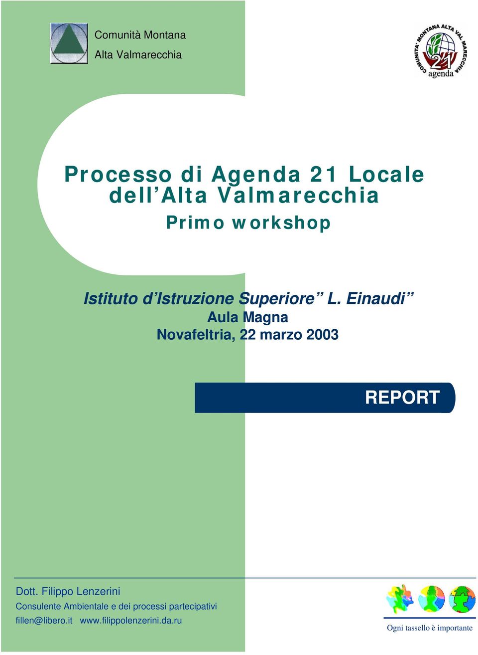 Filippo Lenzerini Consulente Ambientale e dei processi partecipativi