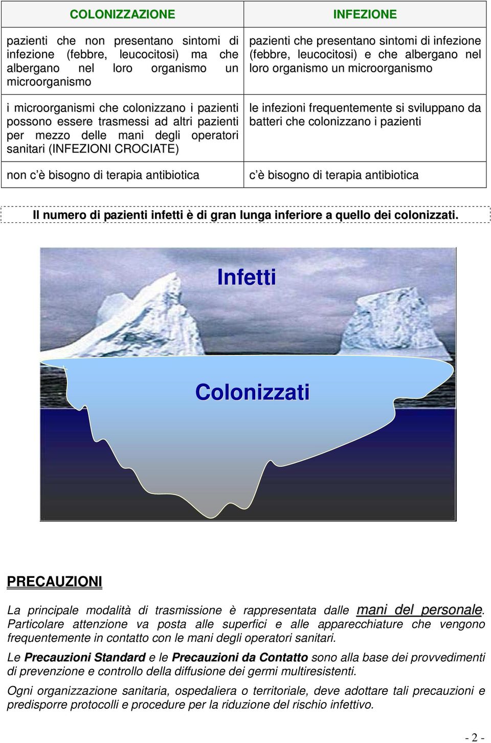 leucocitosi) e che albergano nel loro organismo un microorganismo le infezioni frequentemente si sviluppano da batteri che colonizzano i pazienti c è bisogno di terapia antibiotica Il numero di