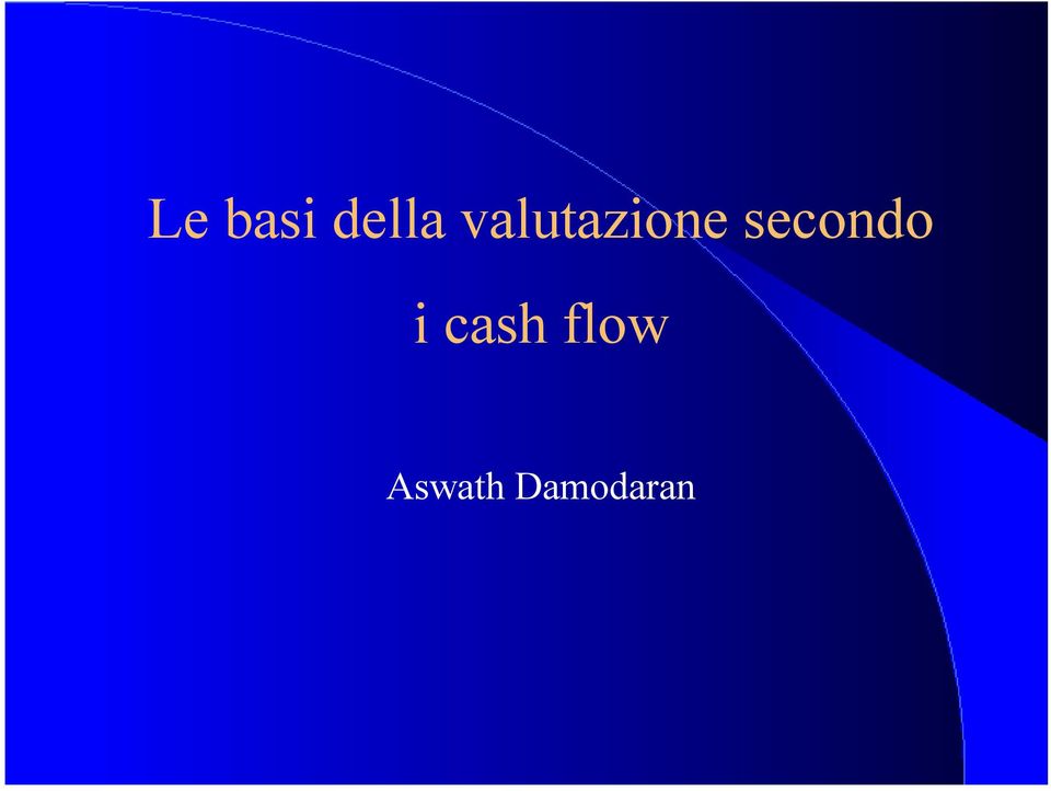 secondo i cash