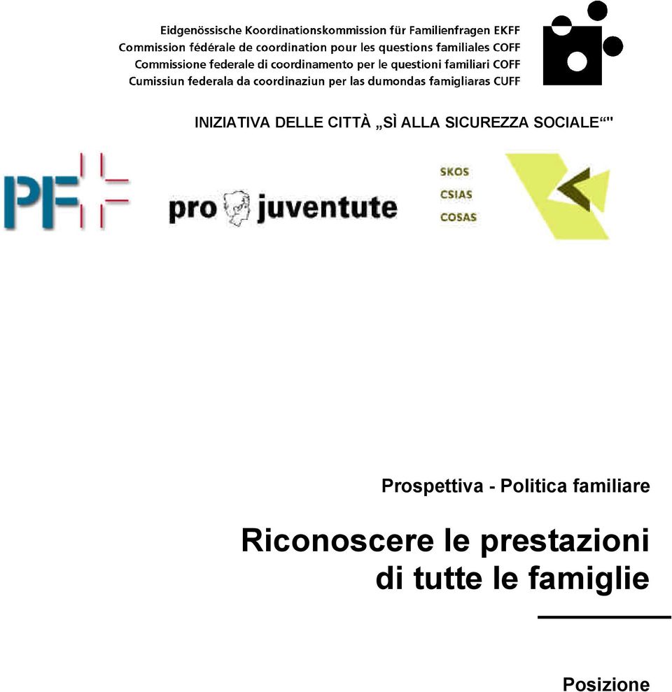 Politica familiare Riconoscere le