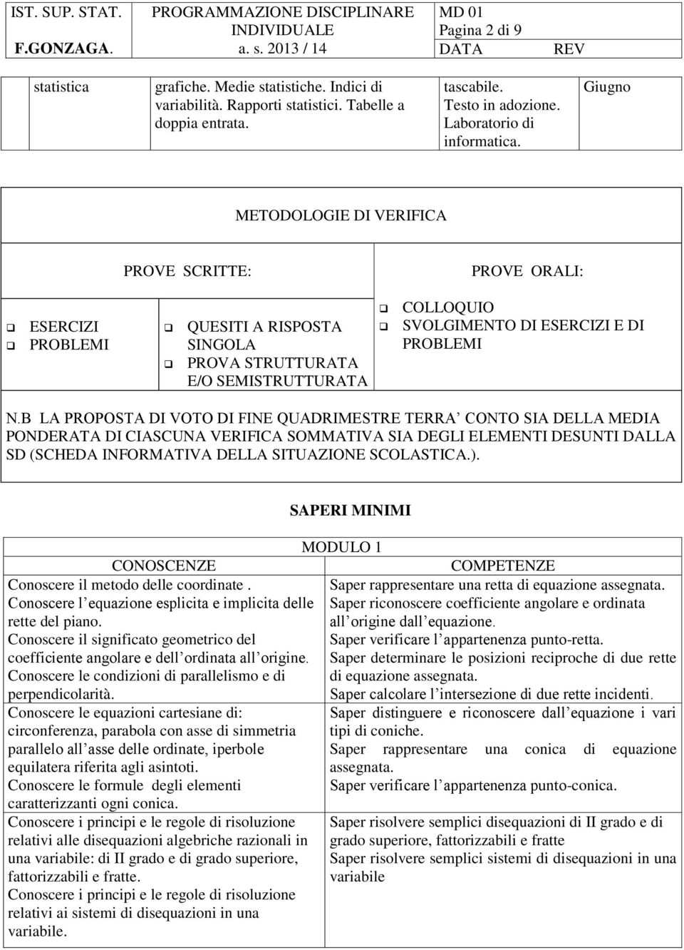 B LA PROPOSTA DI VOTO DI FINE QUADRIMESTRE TERRA CONTO SIA DELLA MEDIA PONDERATA DI CIASCUNA VERIFICA SOMMATIVA SIA DEGLI ELEMENTI DESUNTI DALLA SD (SCHEDA INFORMATIVA DELLA SITUAZIONE SCOLASTICA.).