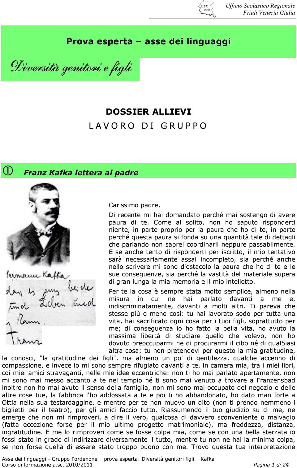 Come al solito, non ho saputo risponderti niente, in parte proprio per la paura che ho di te, in parte perché questa paura si fonda su una quantità tale di dettagli che parlando non saprei