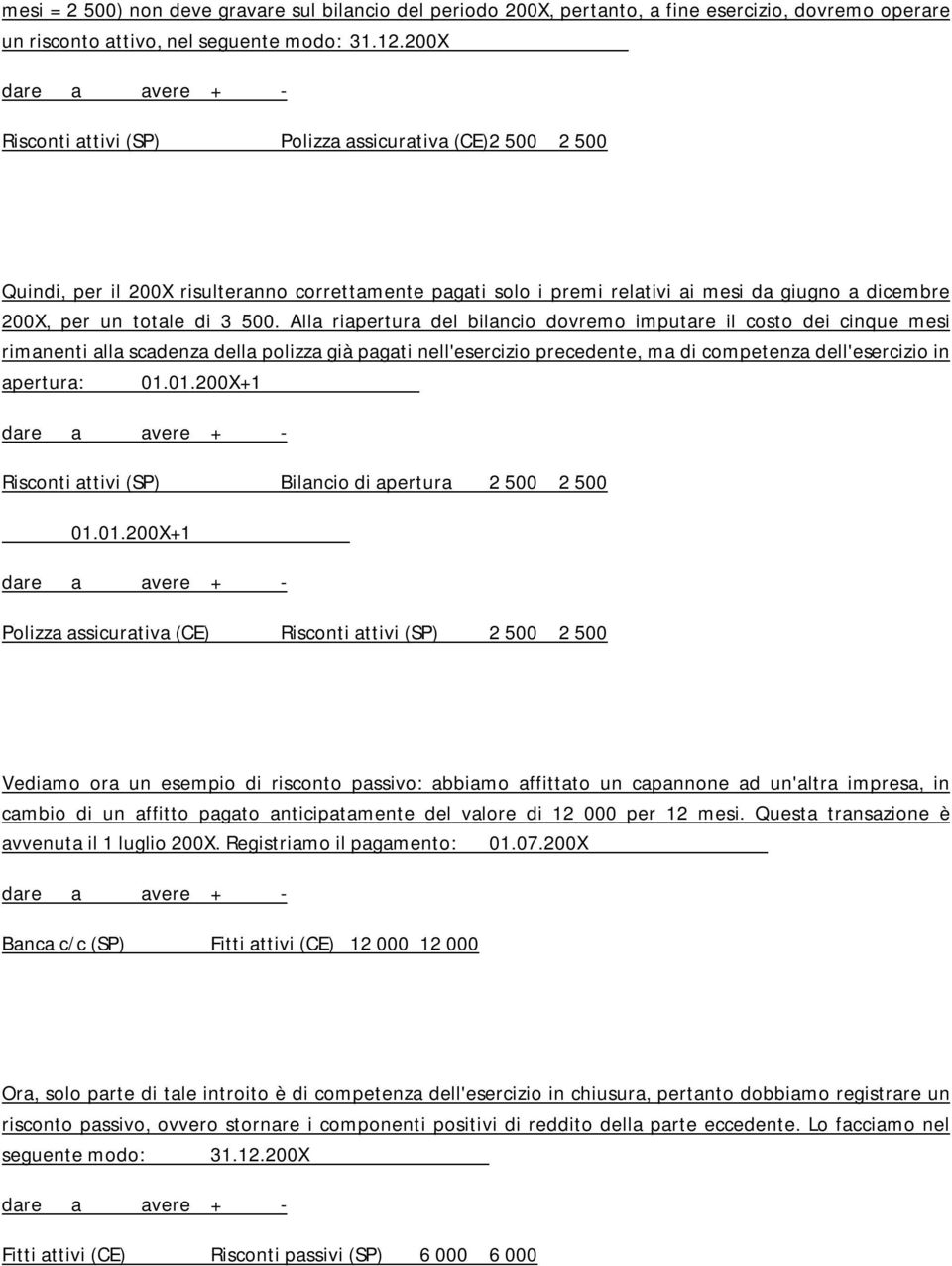 Alla riapertura del bilancio dovremo imputare il costo dei cinque mesi rimanenti alla scadenza della polizza già pagati nell'esercizio precedente, ma di competenza dell'esercizio in apertura: