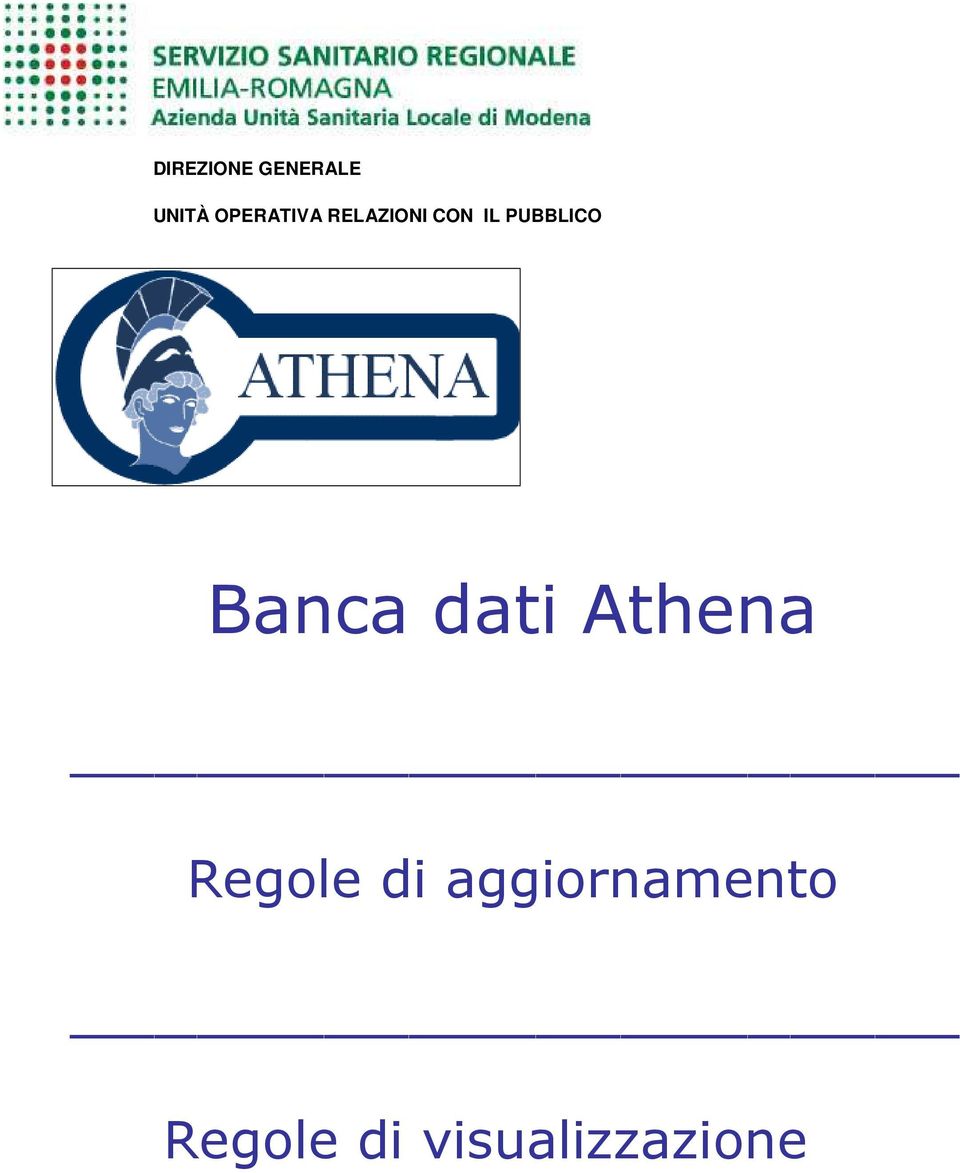 PUBBLICO Banca dati Athena