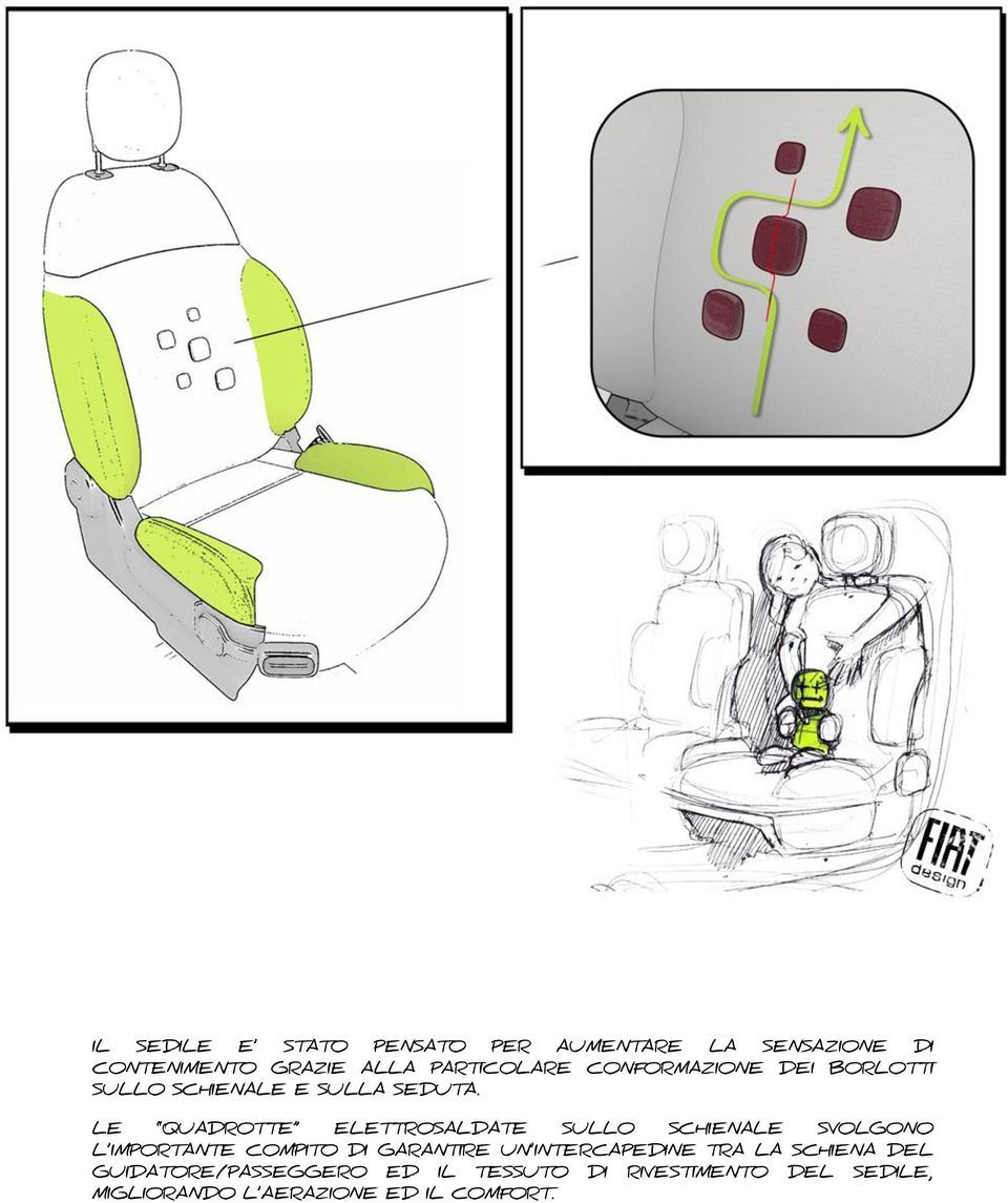 LE QUADROTTE ELETTROSALDATE SULLO SCHIENALE SVOLGONO L IMPORTANTE COMPITO DI GARANTIRE UN