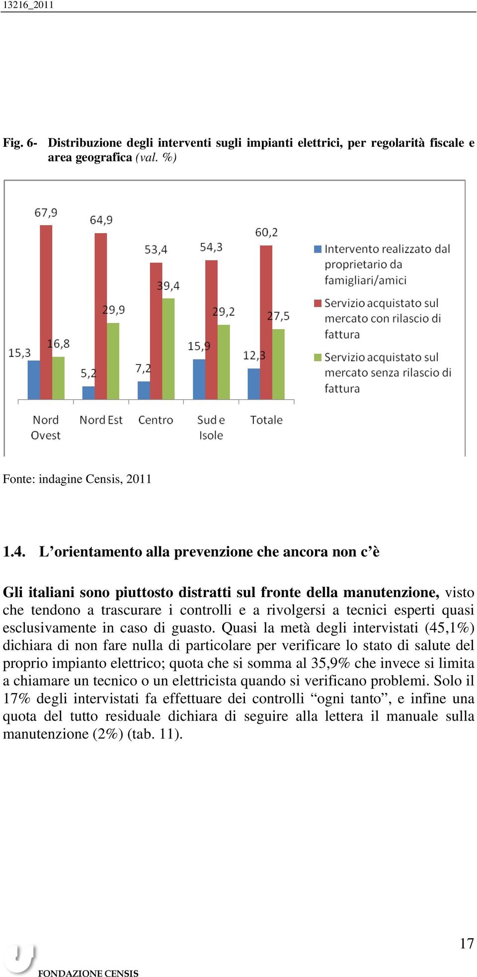 quasi esclusivamente in caso di guasto.