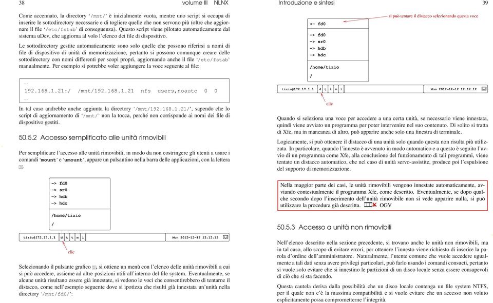 Le sottodirectory gestite automaticamente sono solo quelle che possono riferirsi a nomi di file di dispositivo di unità di memorizzazione, pertanto si possono comunque creare delle sottodirectory con