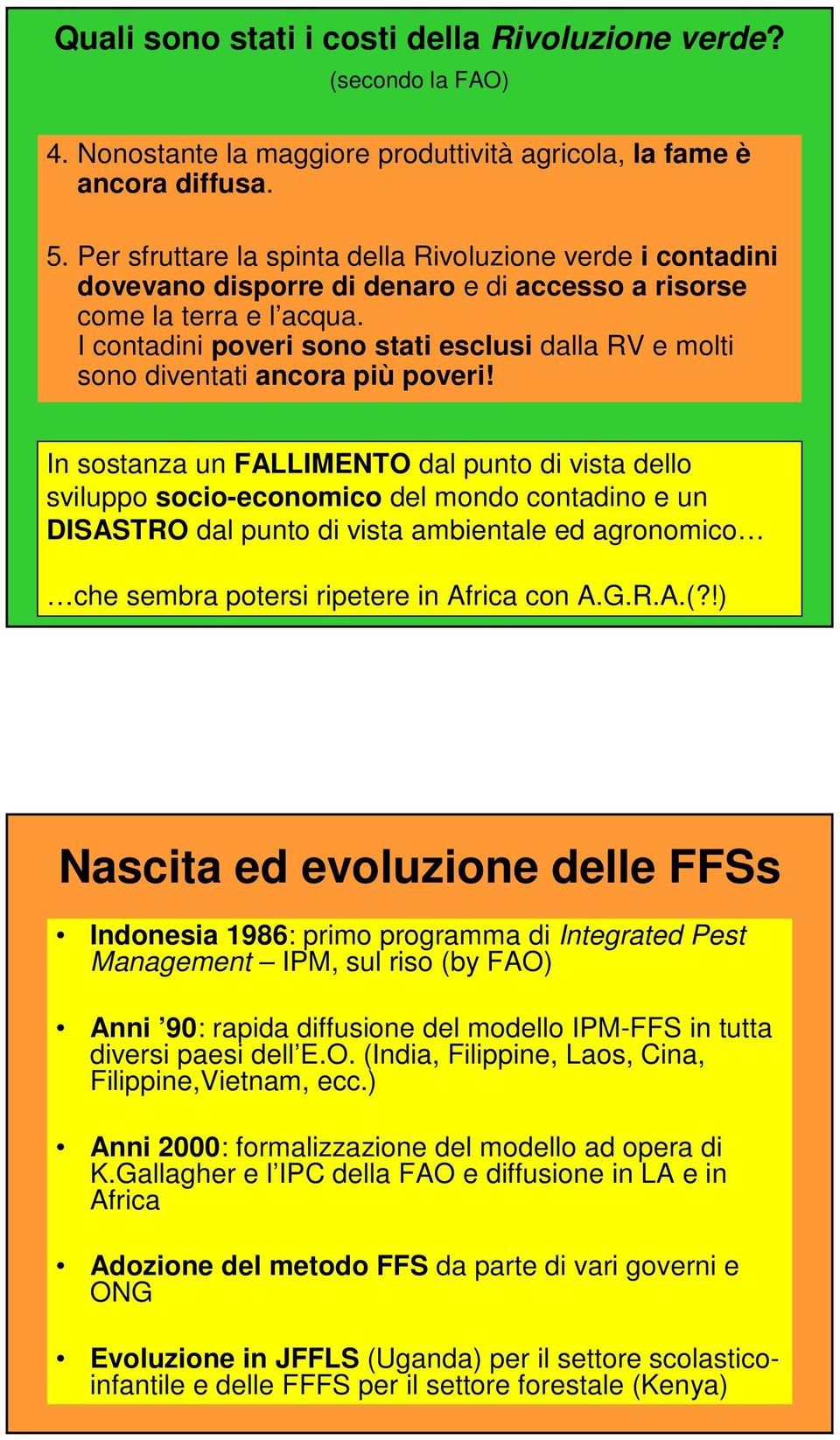 I contadini poveri sono stati esclusi dalla RV e molti sono diventati ancora più poveri!