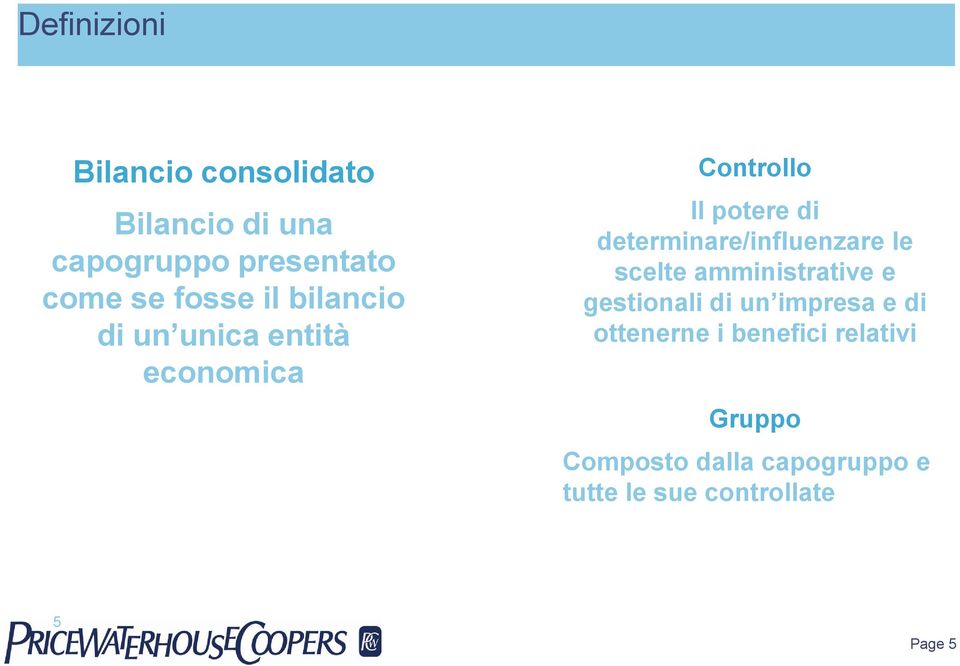 determinare/influenzare le scelte amministrative e gestionali di un impresa e di