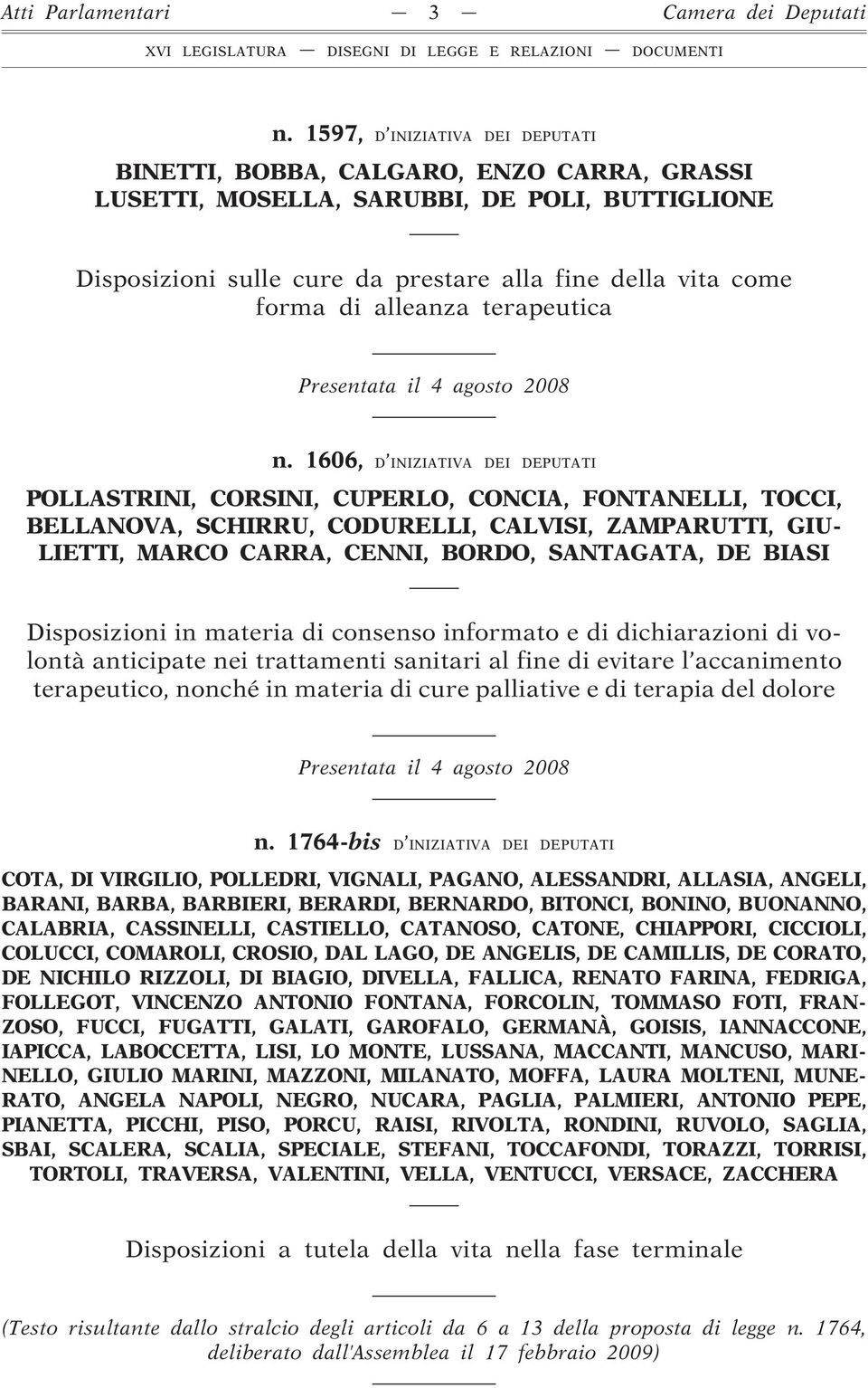 alleanza terapeutica Presentata il 4 agosto 2008 n.