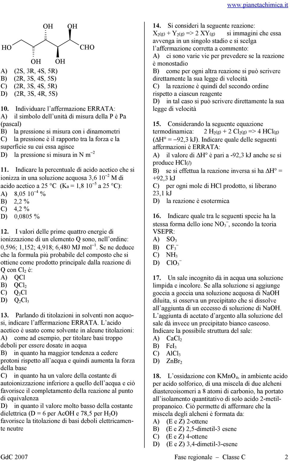 agisce la pressione si misura in m 2 11.