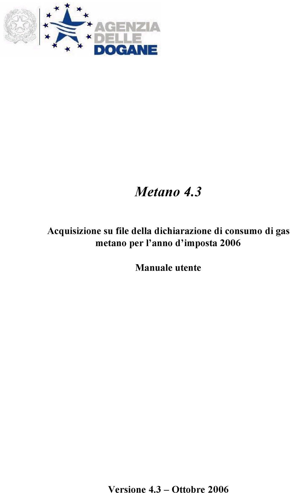 dichiarazione di consumo di gas