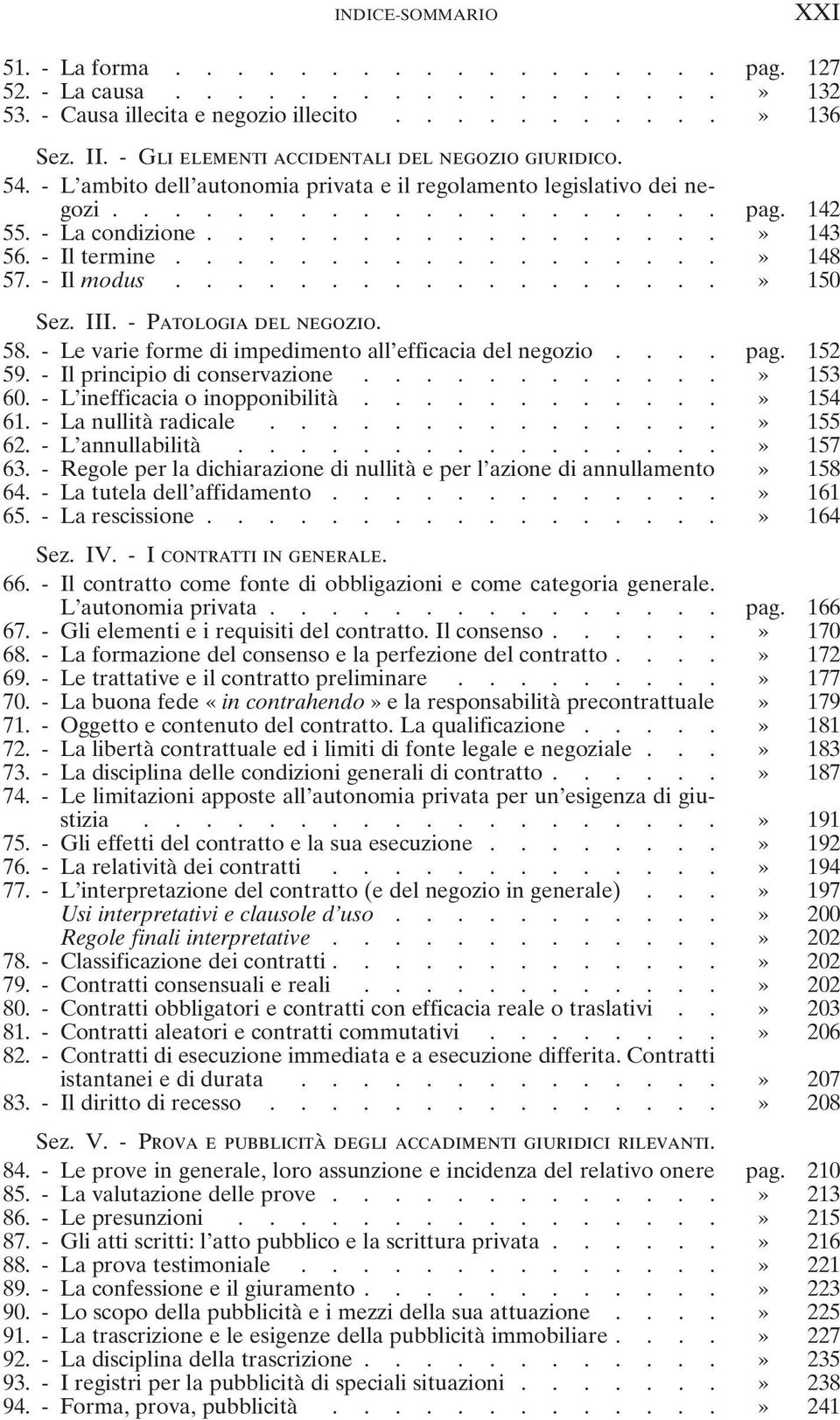 - Il termine..................» 148 57.-Ilmodus..................» 150 Sez. III. - Patologia del negozio. 58. - Le varie forme di impedimento all efficacia del negozio.... pag. 152 59.