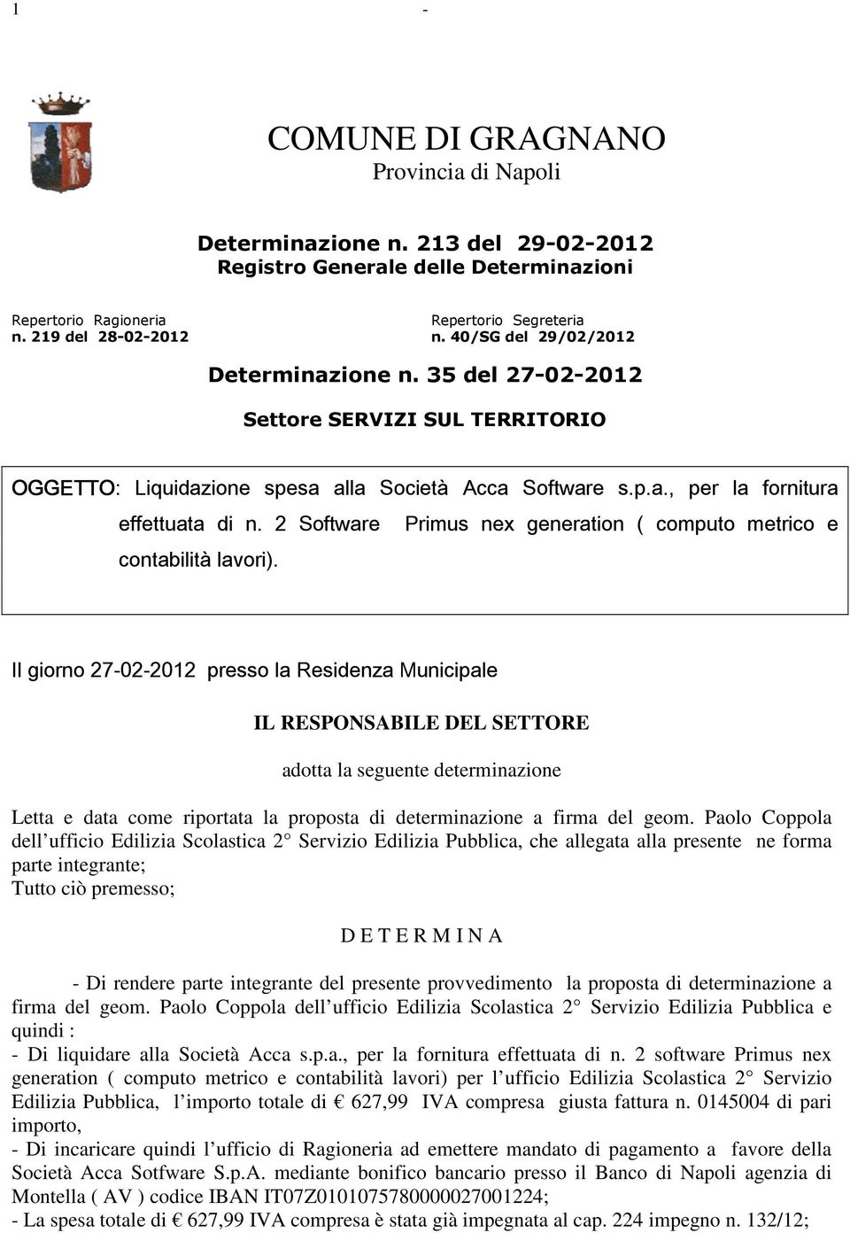 2 Software Primus nex generation ( computo metrico e contabilità lavori).