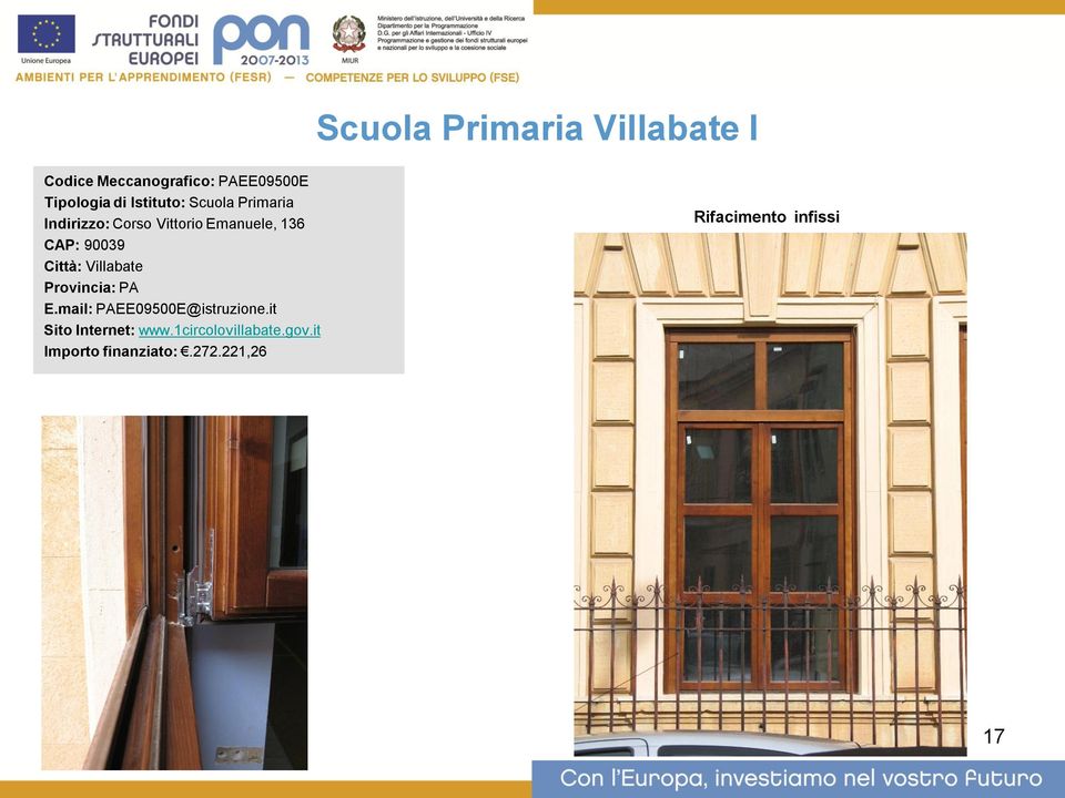 Città: Villabate Provincia: PA E.mail: PAEE09500E@istruzione.