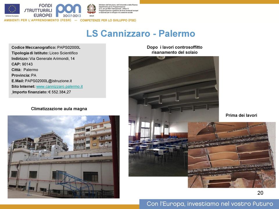 Mail: PAPS02000L@istruzione.it Sito Internet: www.cannizzaro.palermo.