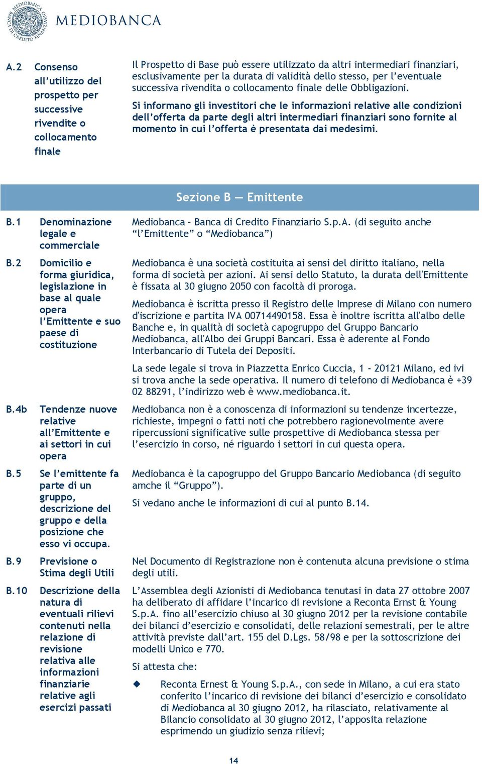 Si informano gli investitori che le informazioni relative alle condizioni dell offerta da parte degli altri intermediari finanziari sono fornite al momento in cui l offerta è presentata dai medesimi.