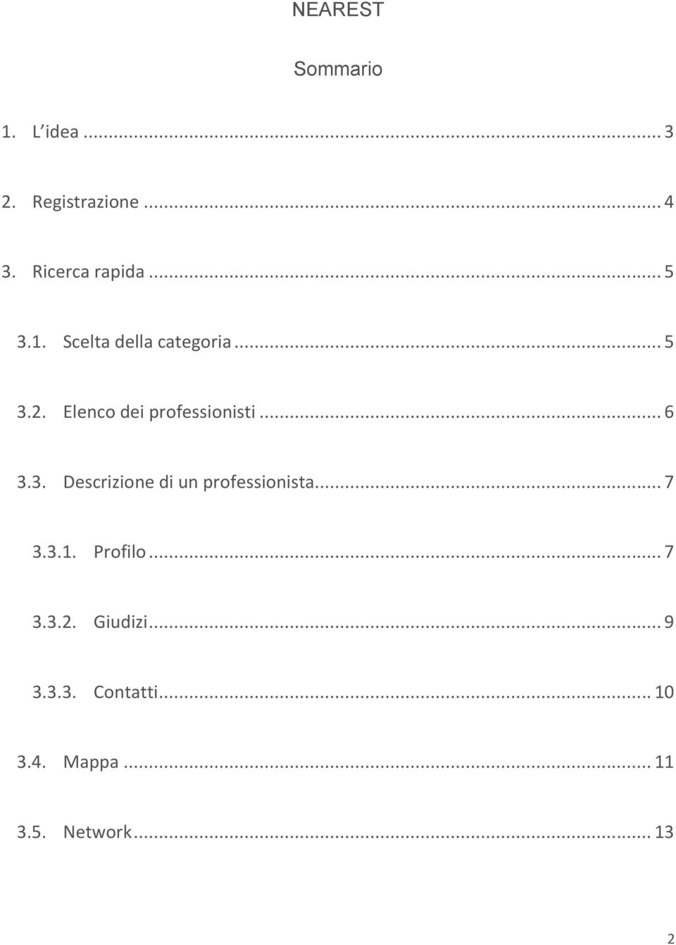 .. 6 3.3. Descrizione di un professionista... 7 3.3.1. Profilo... 7 3.3.2.