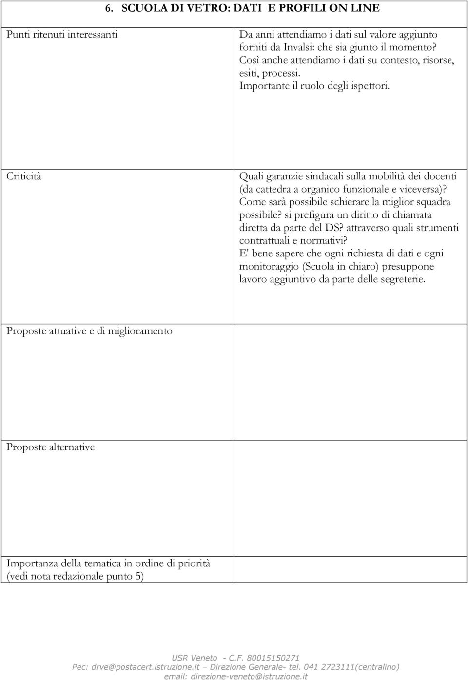 Quali garanzie sindacali sulla mobilità dei docenti (da cattedra a organico funzionale e viceversa)? Come sarà possibile schierare la miglior squadra possibile?