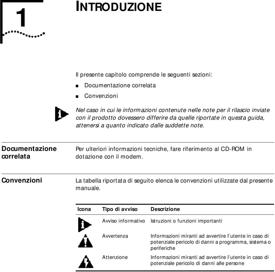 Documentazione correlata Per ulteriori informazioni tecniche, fare riferimento al CD-ROM in dotazione con il modem.