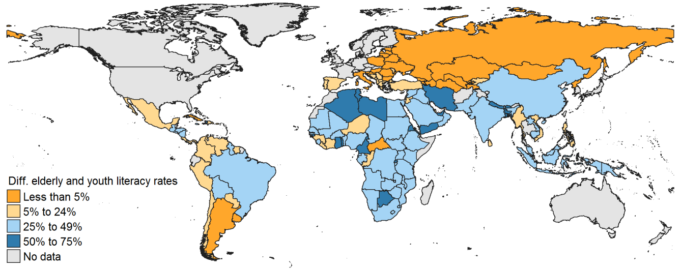 Figura 6. Quali paesi hanno fatto i maggiori progressi nell alfabetizzazione giovanile?