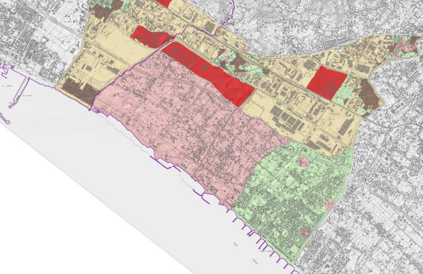 Inquadramento della problematica Lo Stato attuale della nostra area Aree rosse = SIN Aree verdi e rosa = SIR già liberate in via di liberazione Aree gialle = SIR industriale con evidenze